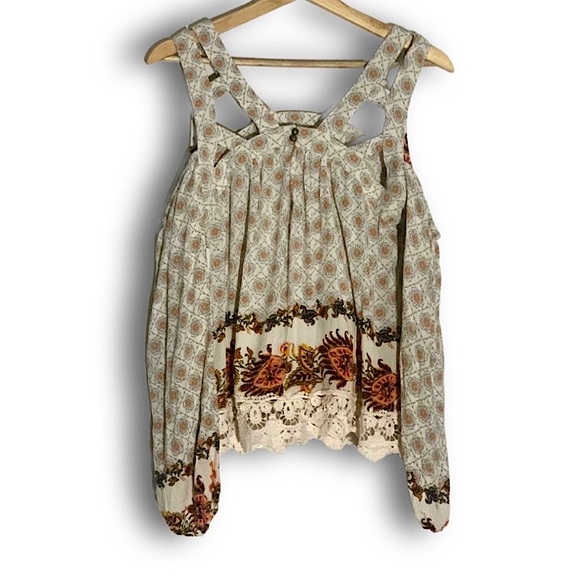 Skylar + Jade Boho Shirt with Crochet Hem NWT - Picture 2 of 6